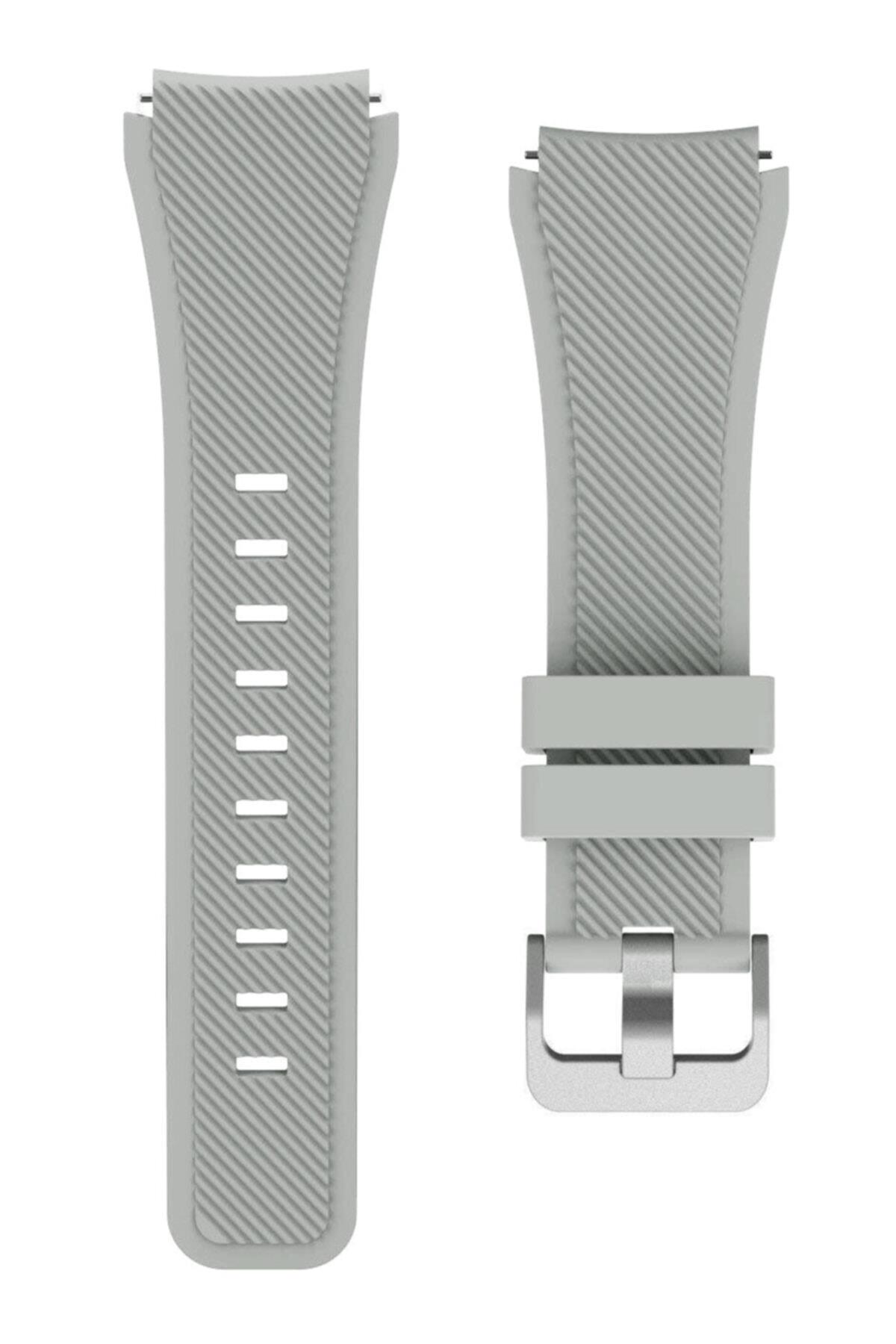Garmin Forerunner 745 Için Silikon Kordon Gri