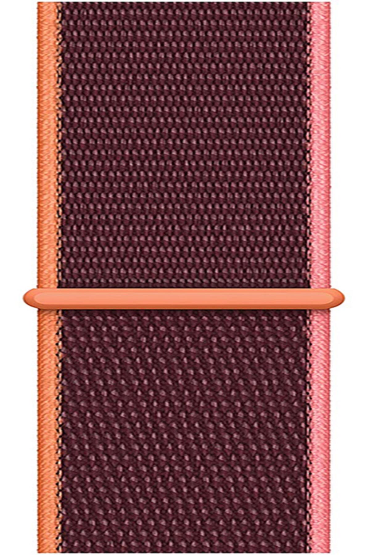 Garmin Vivomove Style - Luxe Için Dokuma Kordon Kayış Plum