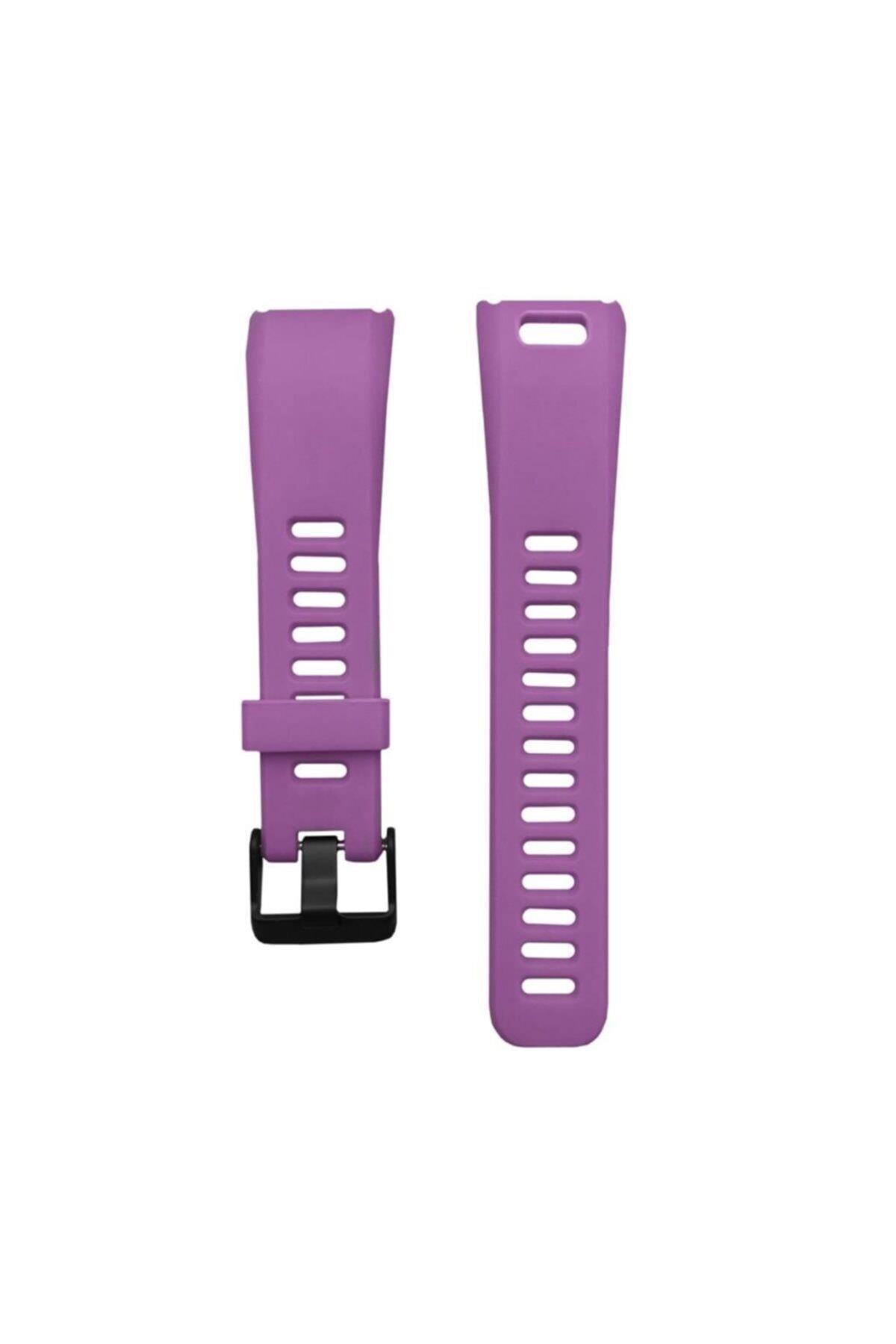 Garmin Vivosmart Için Silikon Kordon Kayış Mor