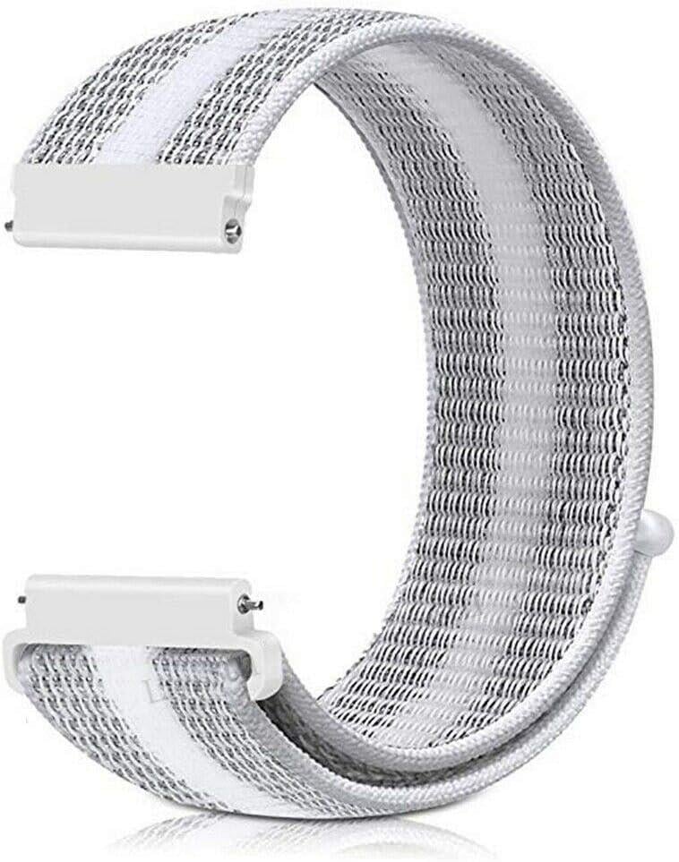 Huawei Watch Gt 2 42 Mm Için Kordon Beyaz Çizgili