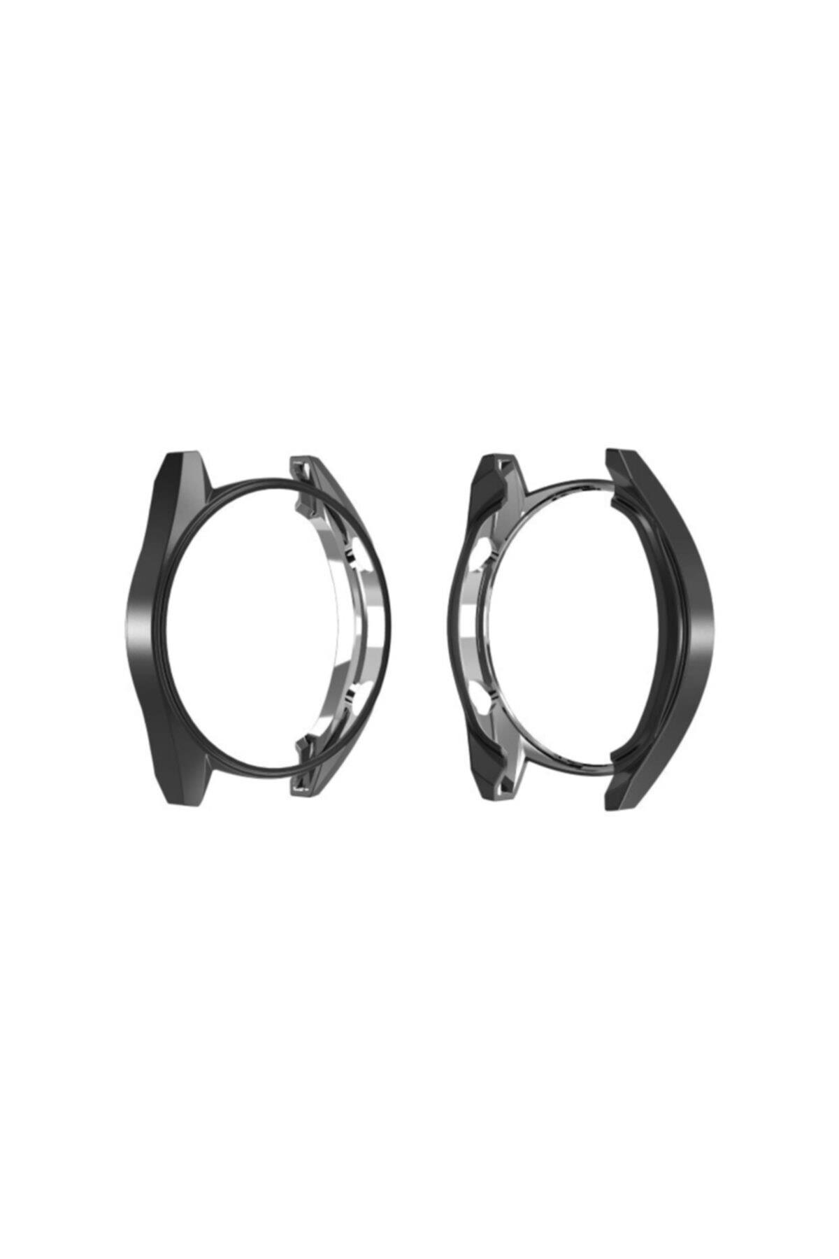 Huawei Watch Gt 2 42 Mm Için Silikon Kenar Koruyucu Siyah