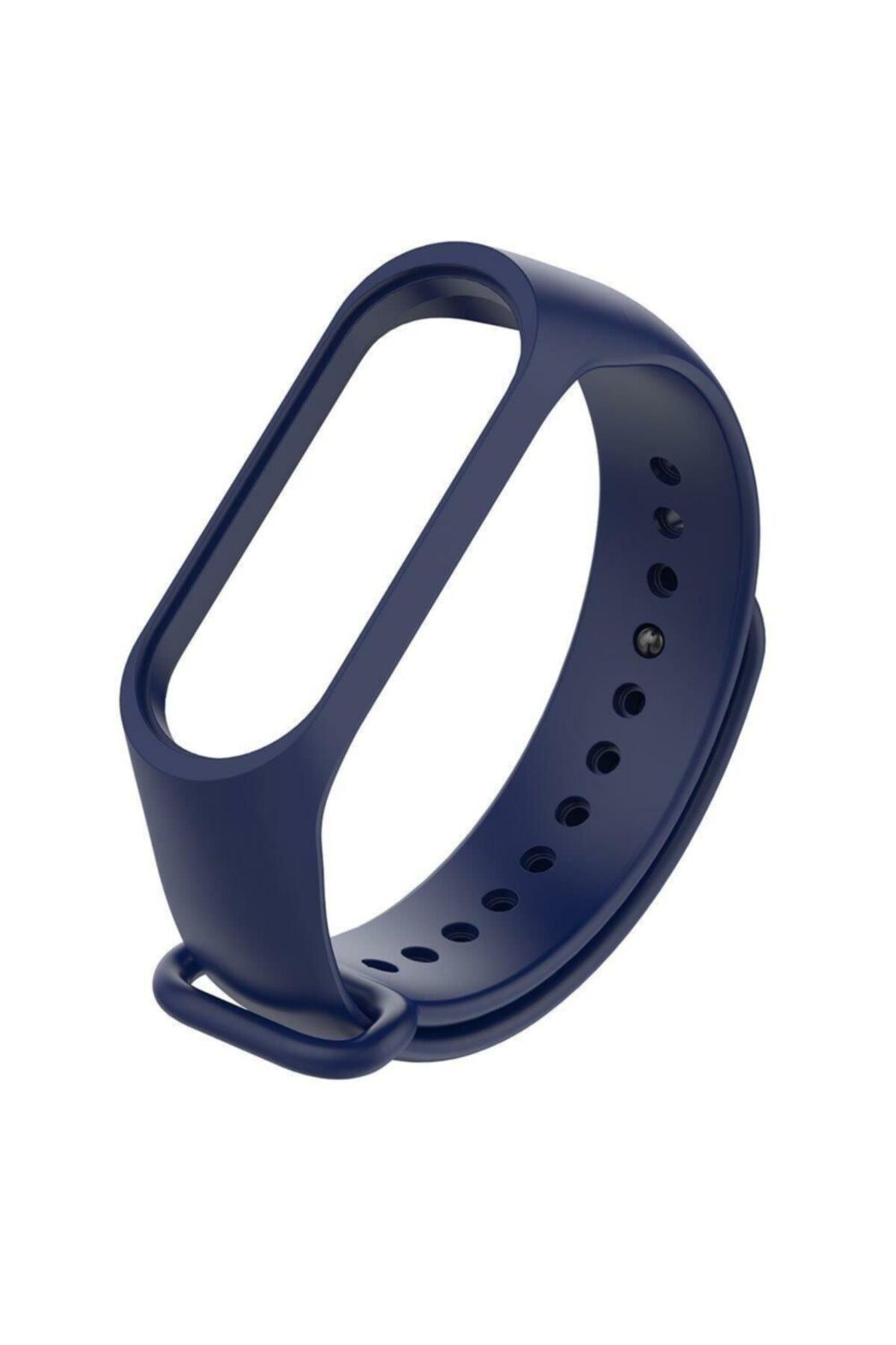 Lacivert Xiaomi Mi Band 3 İçin Silikon Kordon Kayış