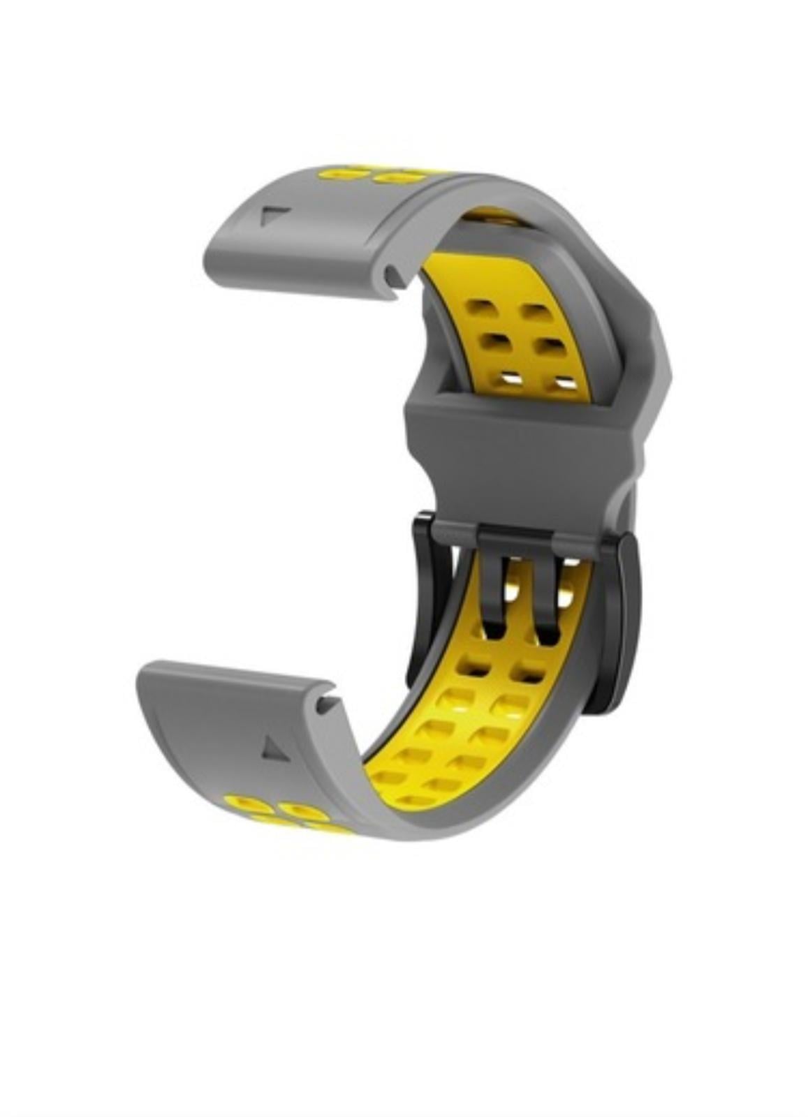 Markacase Garmin Descent Mk2- MK2I (26MM)Hızlı Bırakma Çift Sıralı Silikon Saat Kordonu