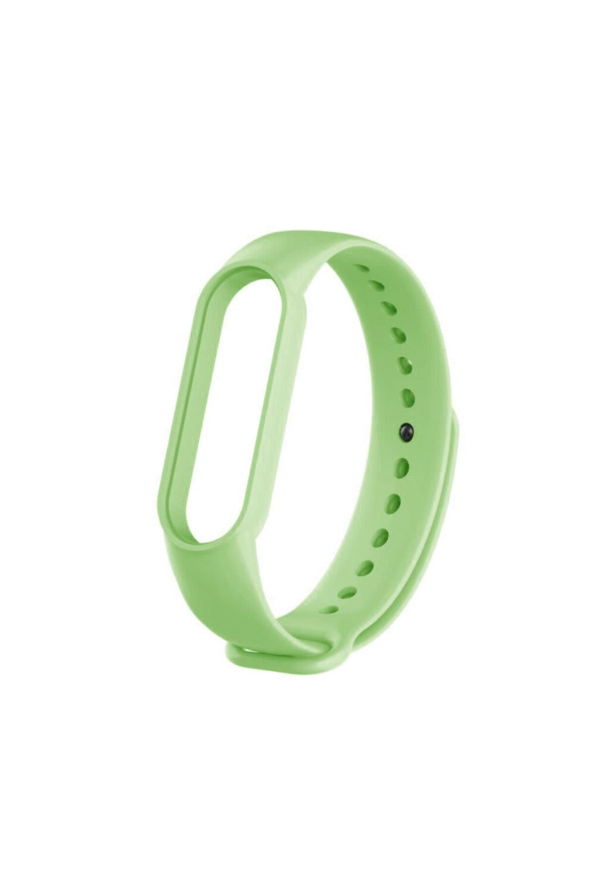 Mi Band 5-6 Için Silikon Kordon Açık Yeşil