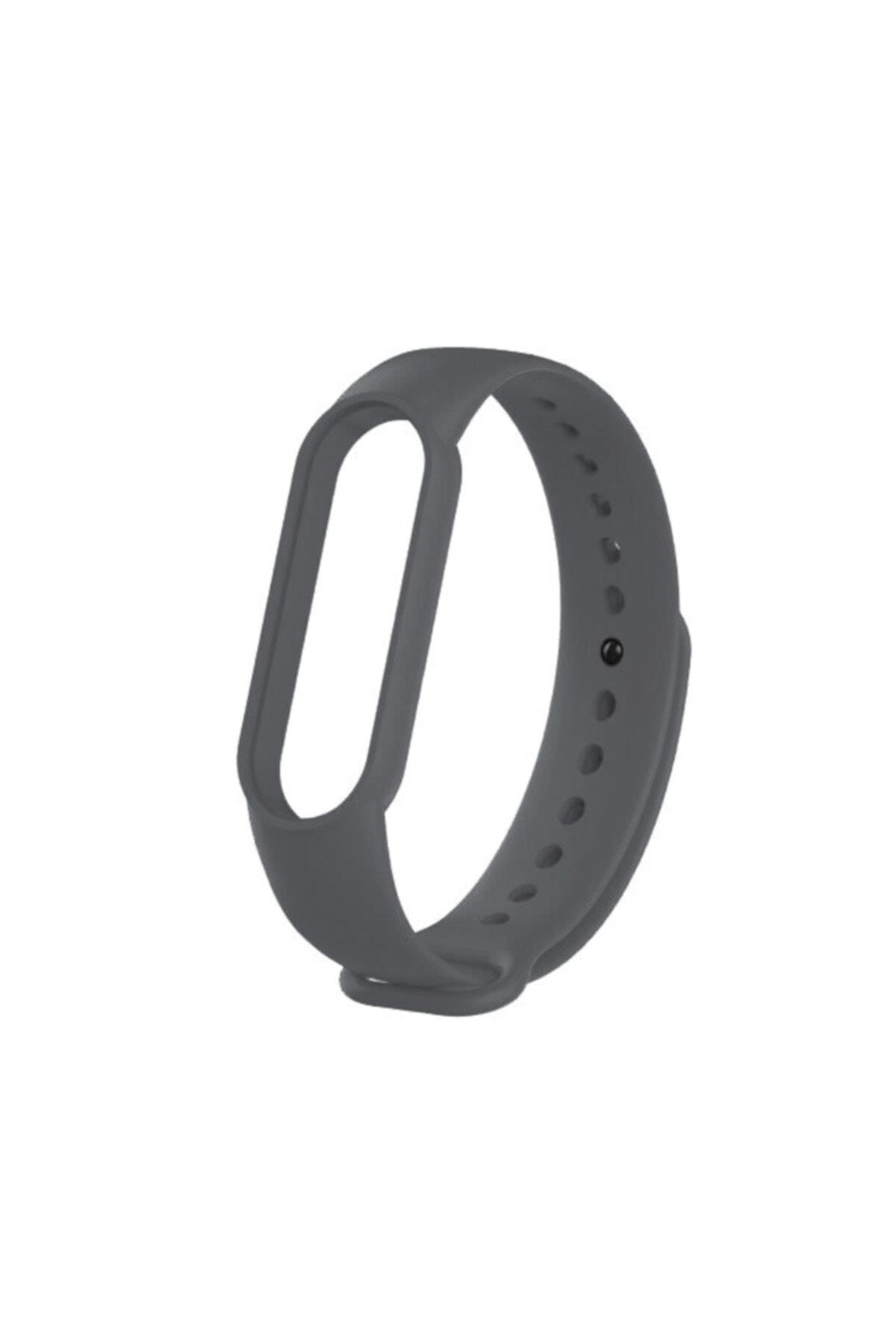 Mi Band 5-6 Için Silikon Kordon Füme