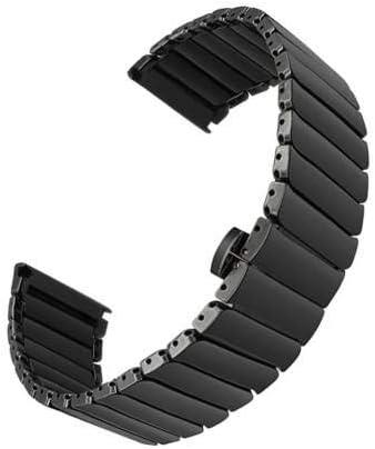 Samsung Galaxy Watch 3 41 Mm(Sm-r850) Için Baklalı Metal Kordon Siyah
