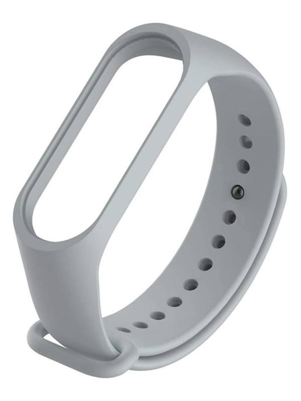 Xiaomi Mi Band 3 Için Gri Silikon Kordon Kayış