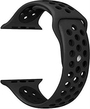 Apple Watch Seri 1 2 3 38 mm Uyumlu Mavi Pembe Small Beden Delikli Silikon Kordon