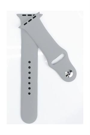 Apple Watch Series 4 5 Uyumlu Gri 44 mm Large Beden(m/l Sıze) Silikon Kordon
