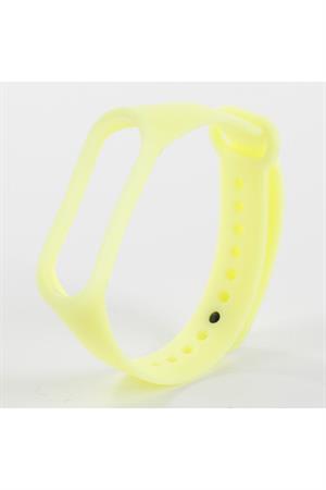 Sarı Xiaomi Mi Band 3 Için Fosforlu Silikon Kordon