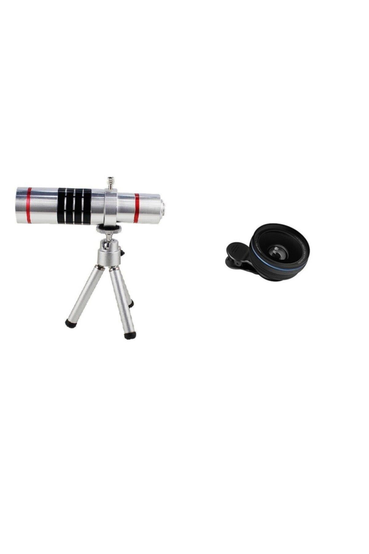 18x Telefon Kamera Lensi 0.6x Makro Profesyonel Lens 2 In 1 Set