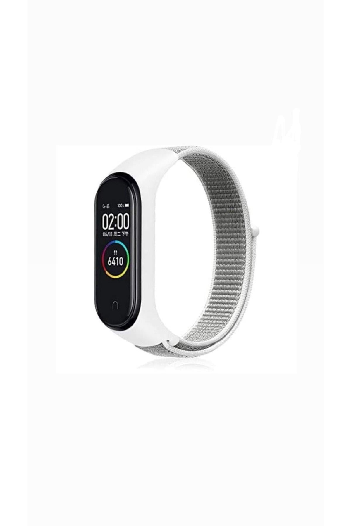 Amazfit Band 5-6 Dokuma Beyaz Kordon