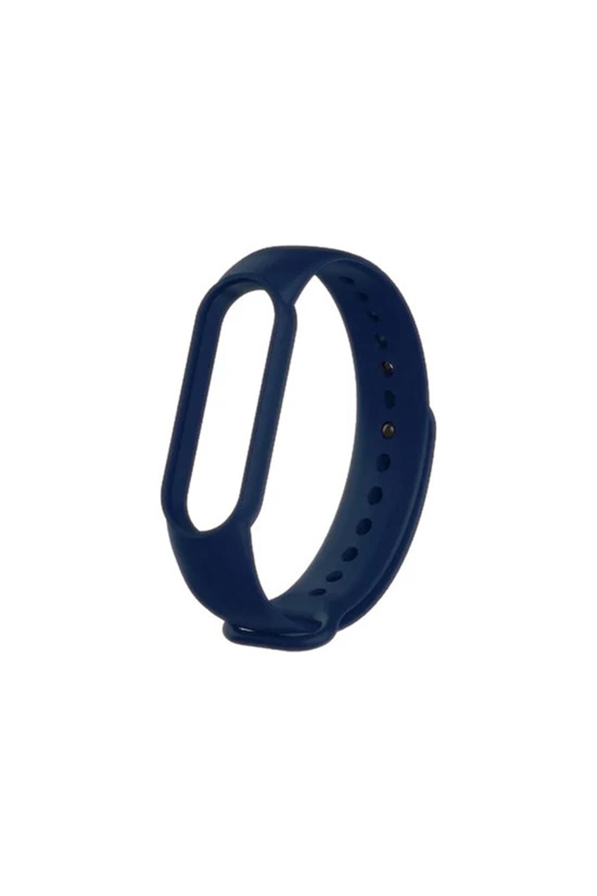 Amazfit Band 5-6 Için Silikon Kordon Lacivert