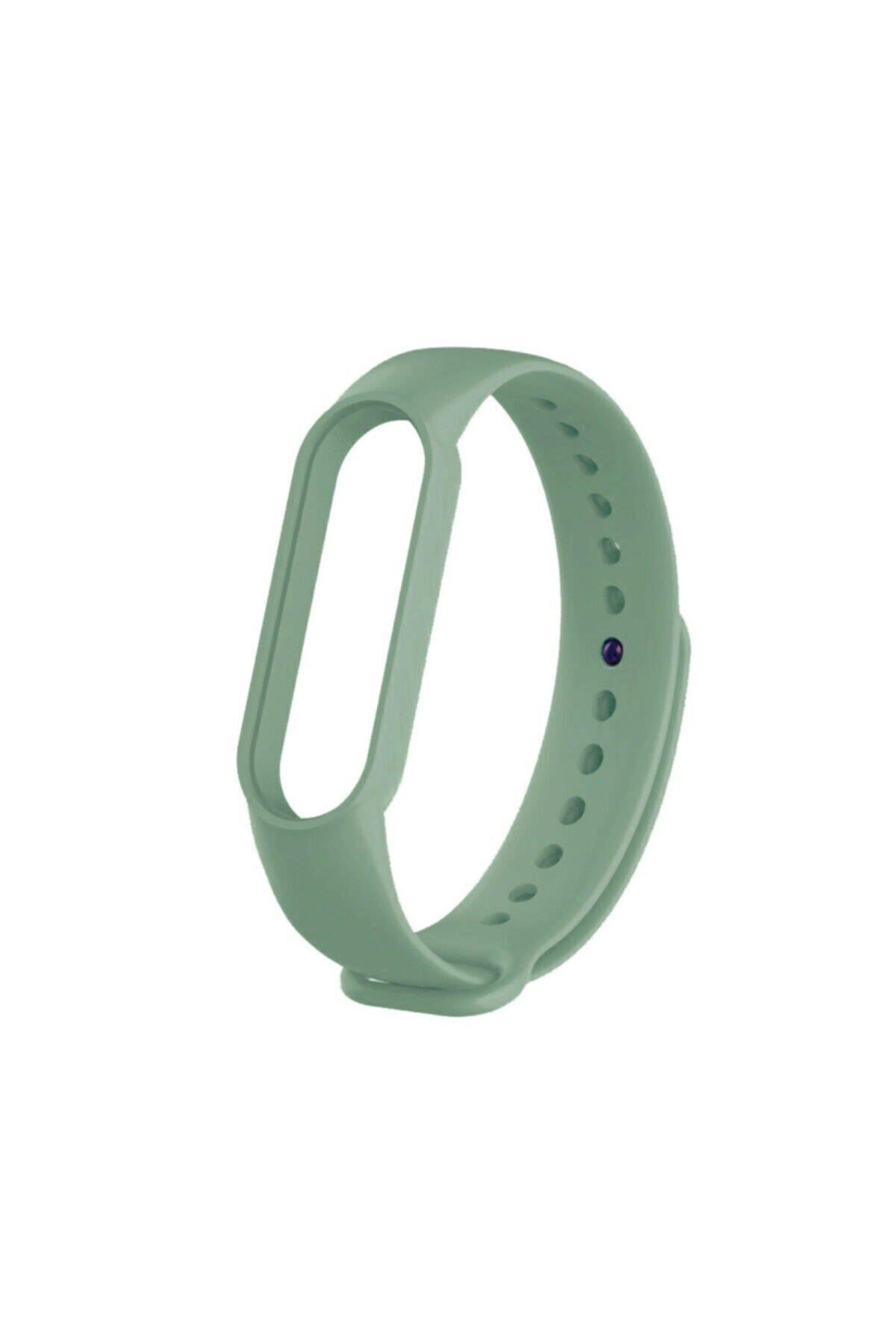 Amazfit Band 5-6 Için Silikon Kordon Orman Yeşili