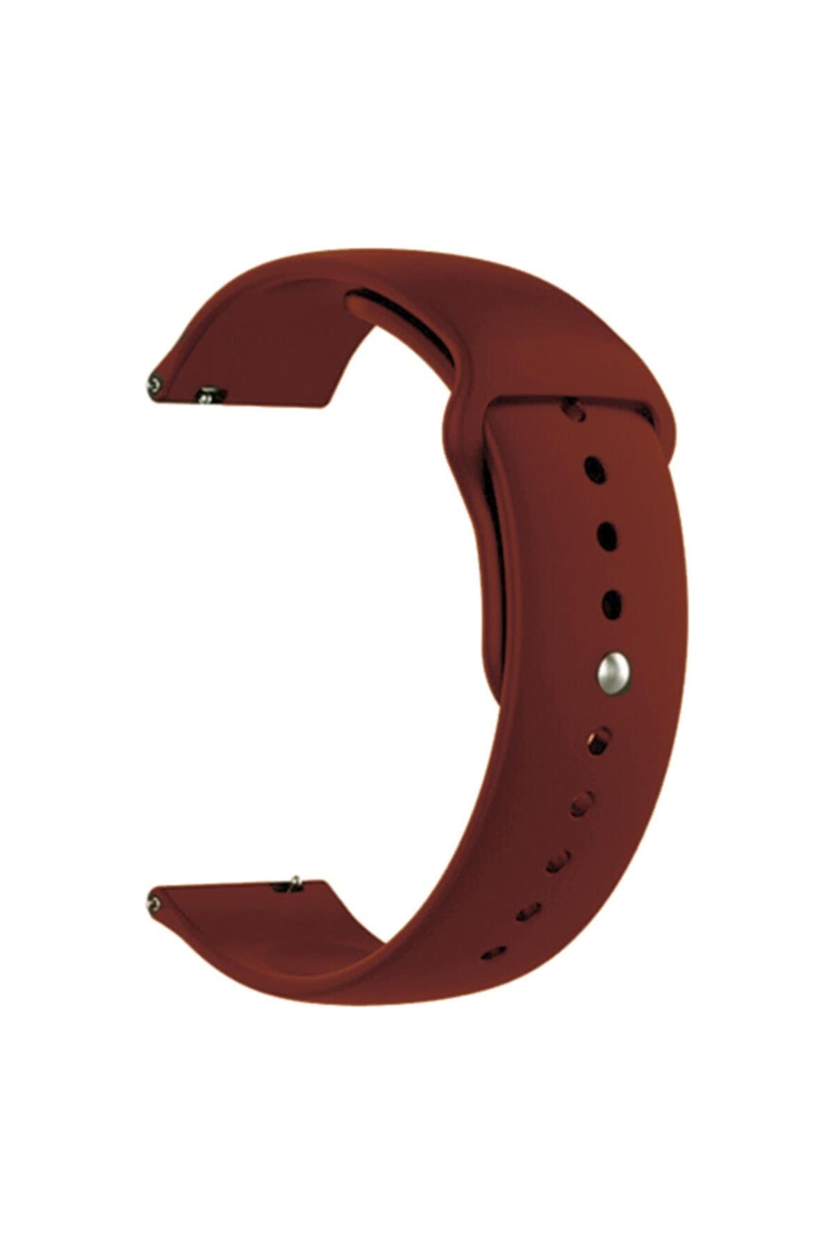 Amazfit Bip Uyumlu Silikon Kordon - Bordo