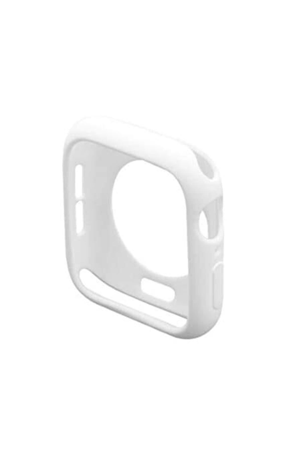 Apple Watch 4 Için 44 Mm Tpu Silikon Kılıf - Beyaz