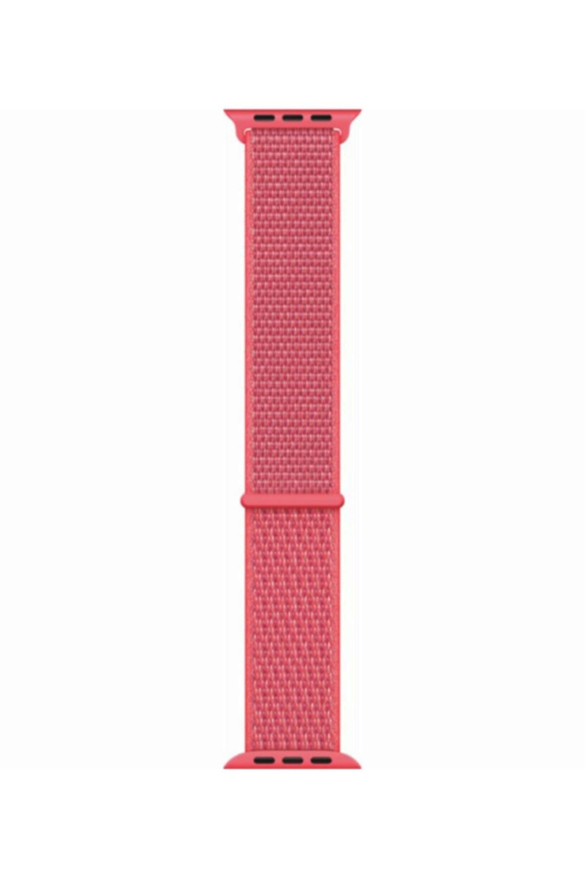 Apple Watch Seri 1 2 3 Için 38 Mm Dokuma Kordon Hibiscus