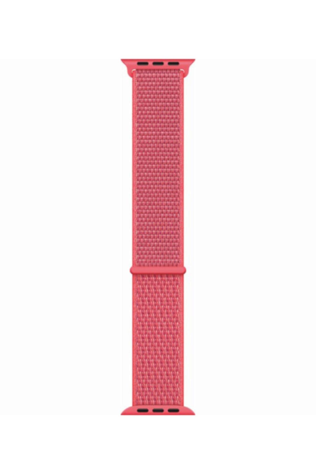 Apple Watch Seri 1 2 3 Için 42 Mm Dokuma Kordon Hibiscus