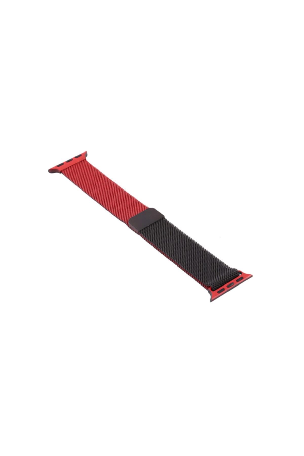 Apple Watch Seri 4 5 6 40 Mm Için Iki Renkli Metal Milanese Kordon Gümüş-yeşil (SİLVER-GREEN)