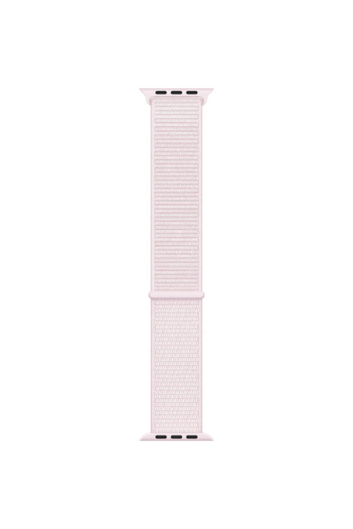 Apple Watch Series 1 2 3 Ile Uyumlu 38 Mm Dokuma Kordon Kayış Gray/red(gri/kırmızı)