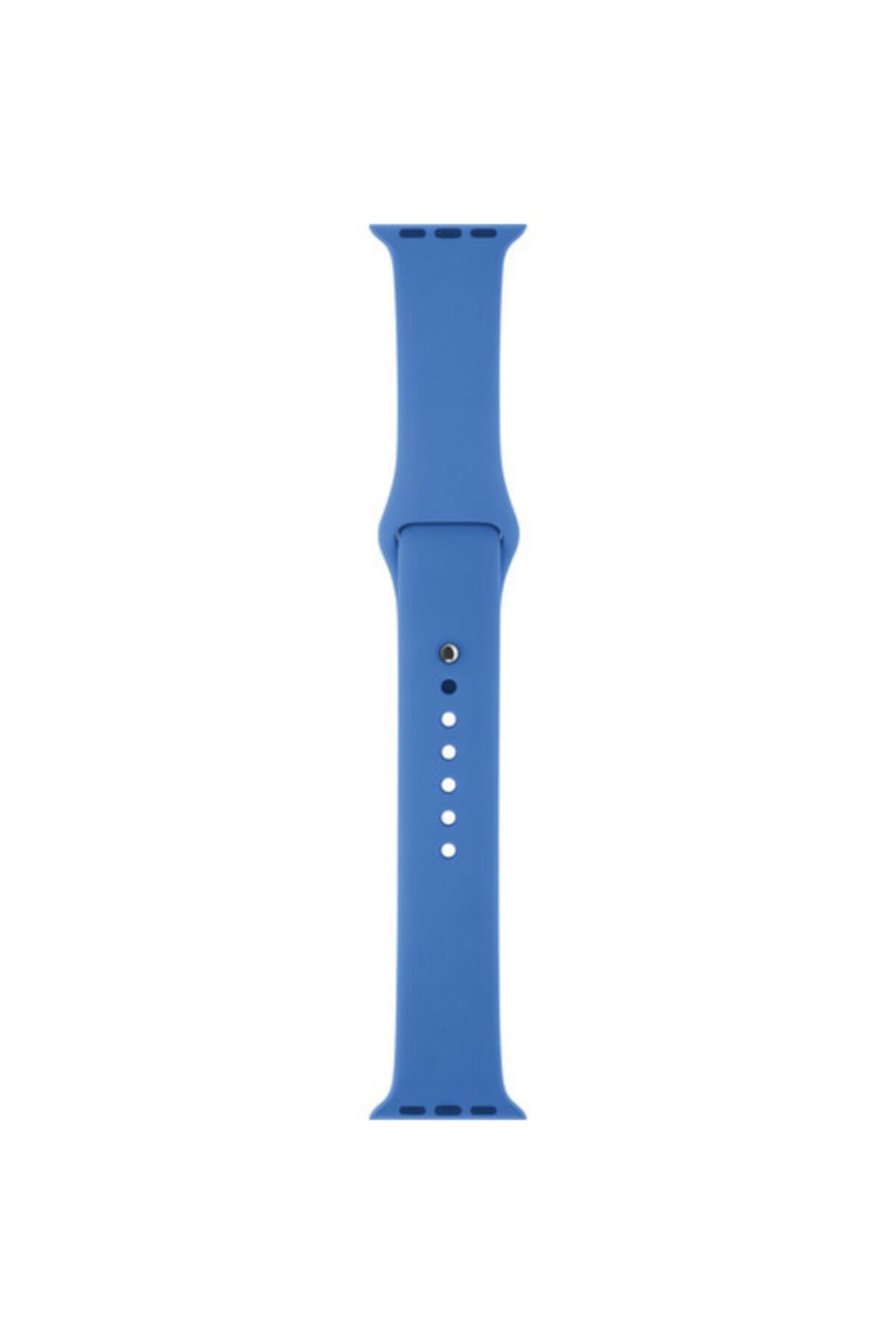 Apple Watch Series 4 5 Için 40 Mm Large Beden(m/l Sıze) Silikon Kordon Kırmızı