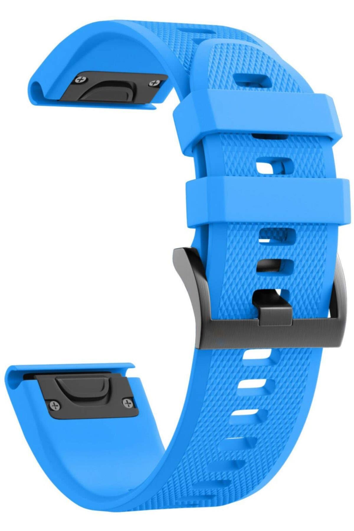 Fenix 6 Için Quick Fit Özellikli Silikon Kordon Turuncu (flare Orange)