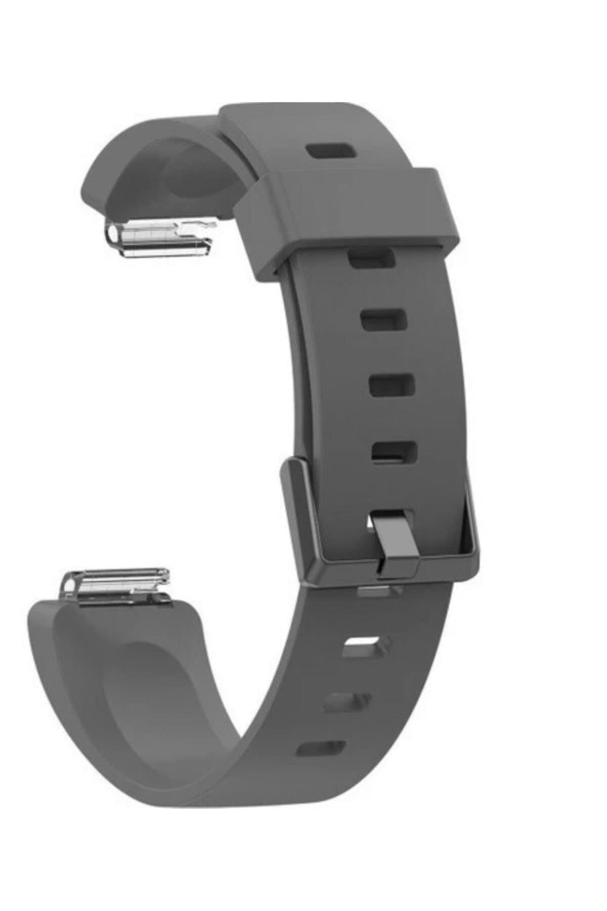 Fitbit Ace 2 Uyumlu Gri Small Beden Silikon Kordon