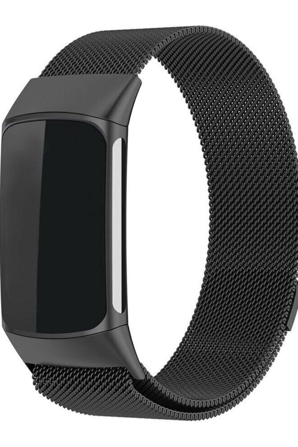 Fitbit Charge 5 Uyumlu Manyetik Metal Saat Kordonu