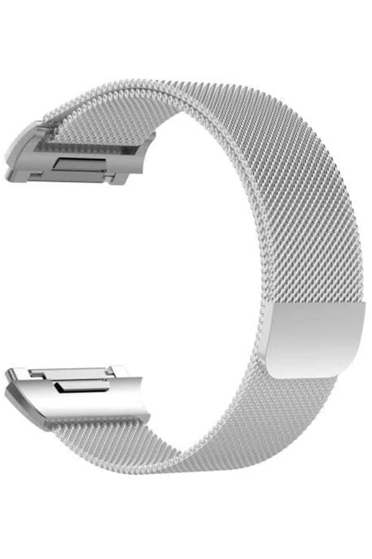 Fitbit Ionic Için Metal Mıknatıslı Kordon Space Gray