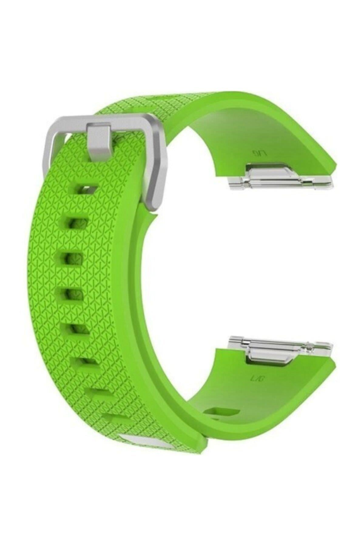 Fitbit Ionic Uyumlu Small Beden(s Sıze) Silikon Kordon Kayış Yeşil
