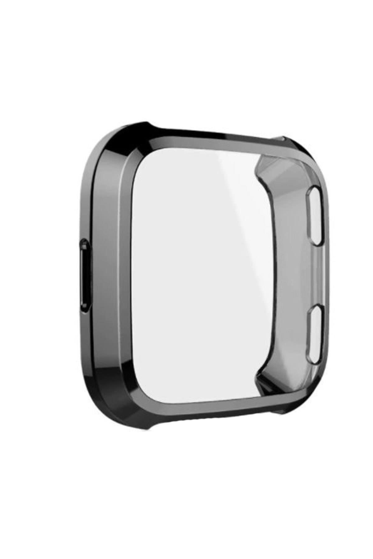 Fitbit Versa Fb504 /versa Lite Fb415 Için Tam Kaplama Silikon Kılıf Şeffaf