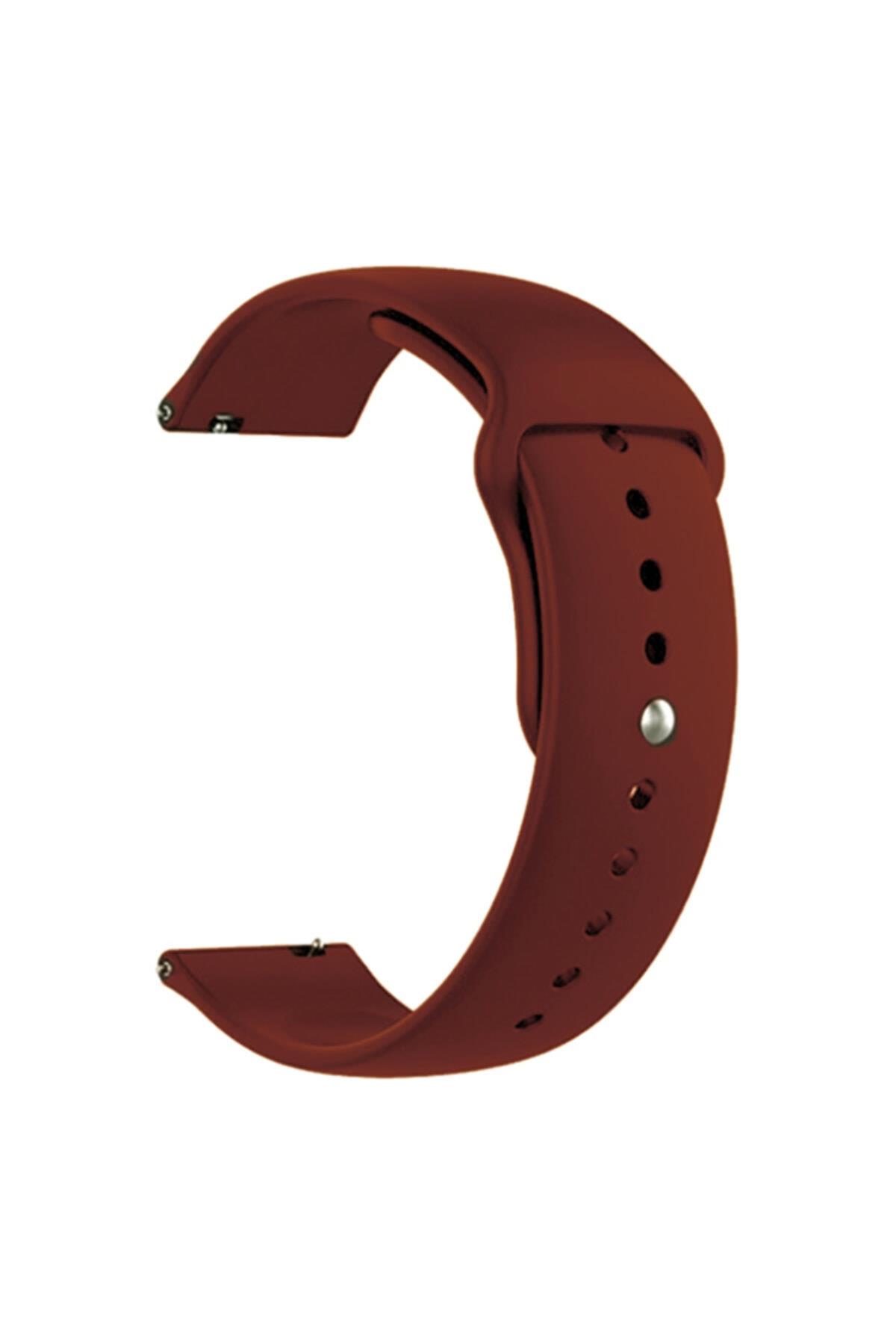 Fossil Watch Gen 6 Için Spor Silikon Kordon Kırmızı