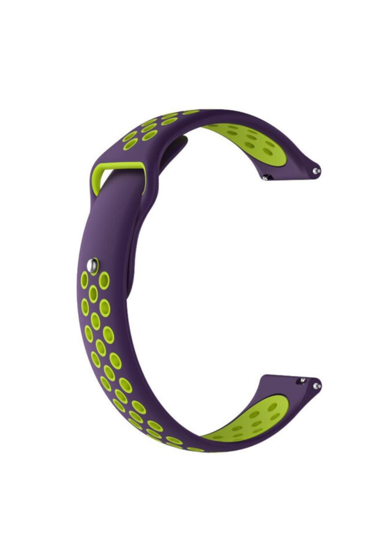 Galaxy Active 2 40 Mm(Sm-r830) Için Dokuma Kordon Pembe Gökkuşağı