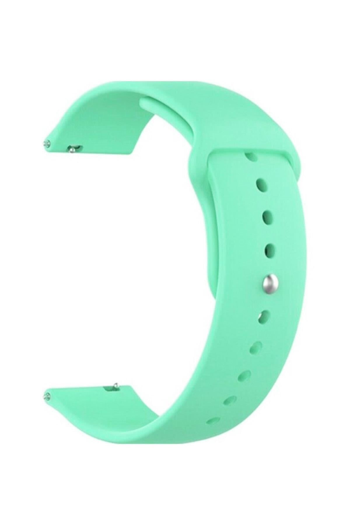 Galaxy Active 2 44 Mm(Sm-r820) Uyumlu Silikon Kordon Kayış - Marine Green