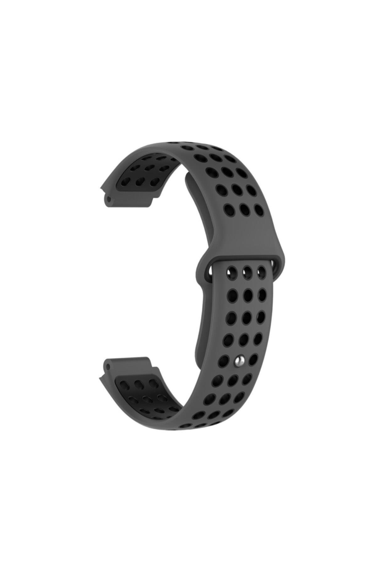 Garmin Approach S5 Için Delikli Silikon Kordon Pembe Beyaz
