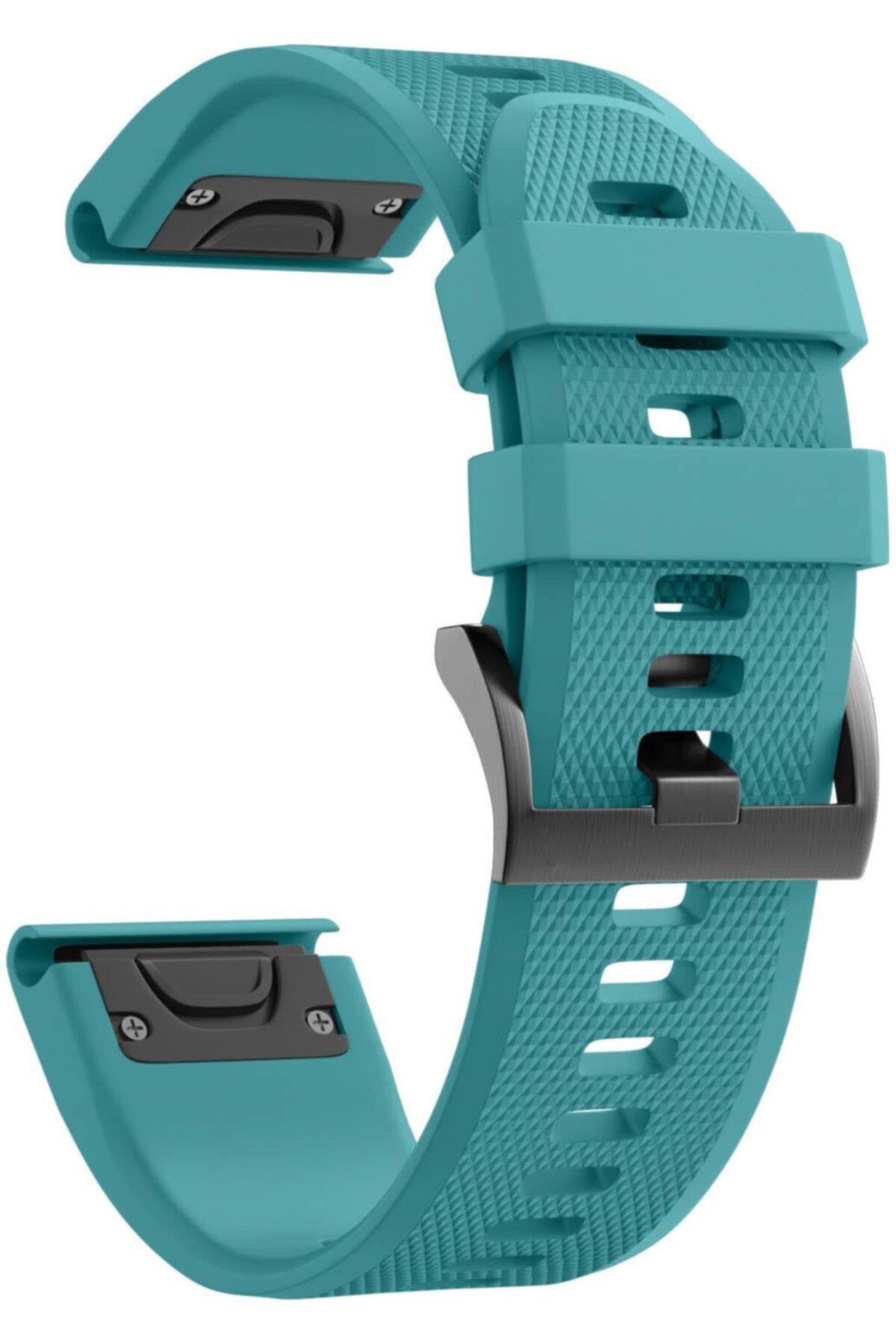 Garmin D2 Delta Px Uyumlu Quick Fit Özellikli Silikon Kordon Rock Blue
