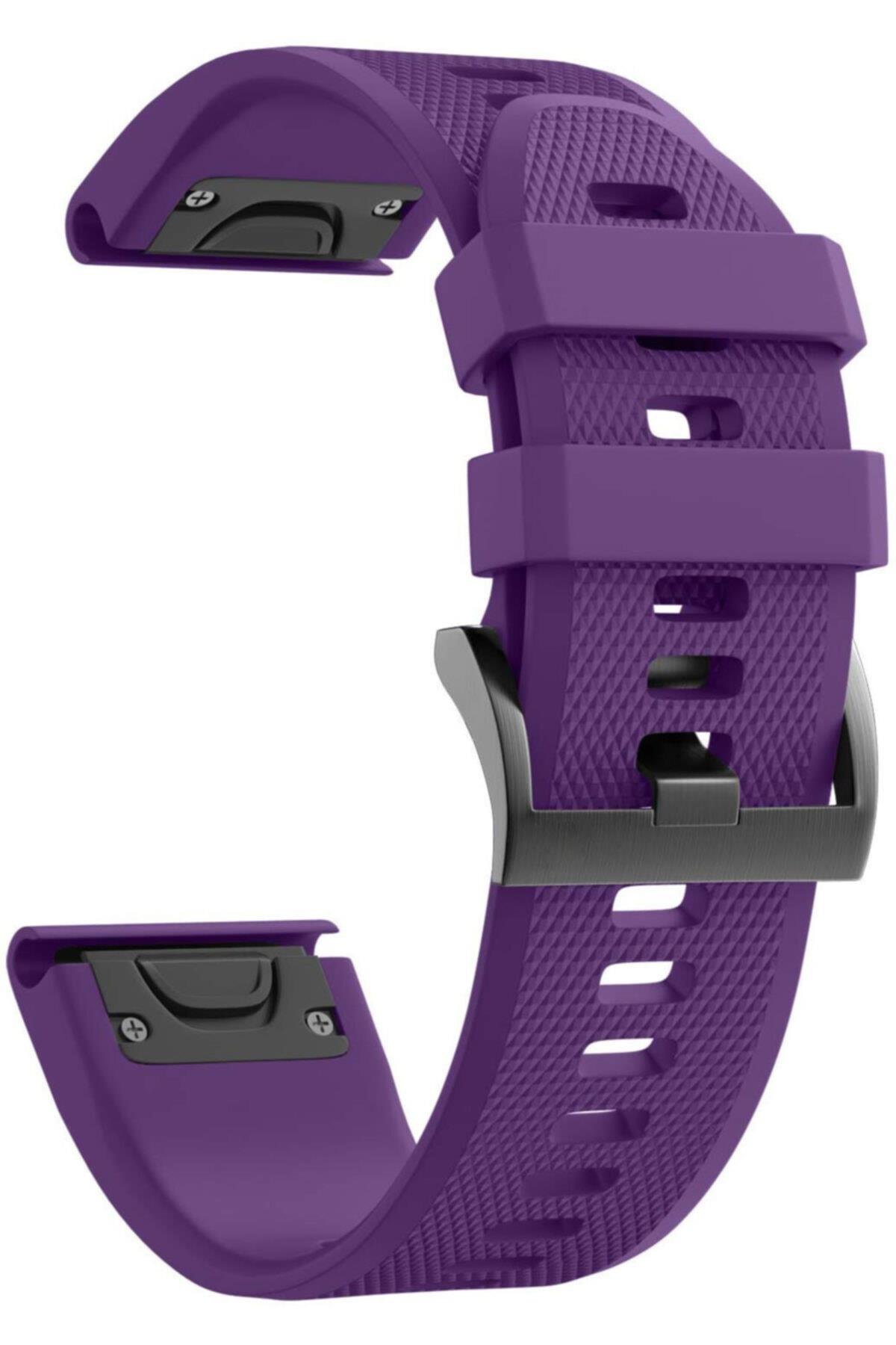 Garmin Enduro Gps Watch Uyumlu  Rock Blue Quickfit Özellikli Silikon Kordon