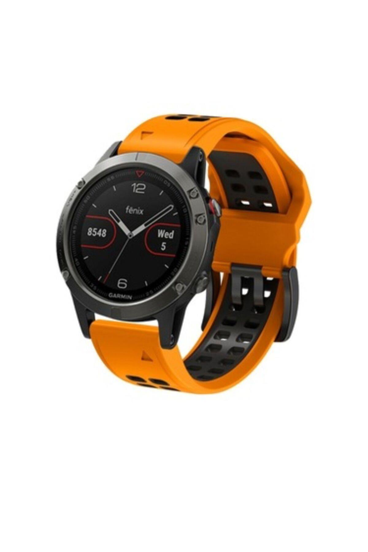 Garmin Forerunner 935/945/955 silikon kayış(22mm)Hızlı Bırakma Çift Sıralı  Saat Kordonu