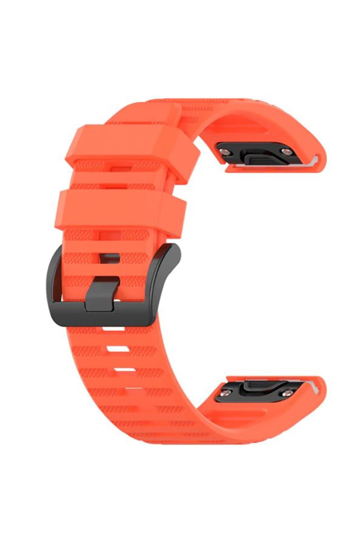 Garmin Tactix Charlie Için Quick Fit Özellikli Silikon Kordon Kayış Beyaz