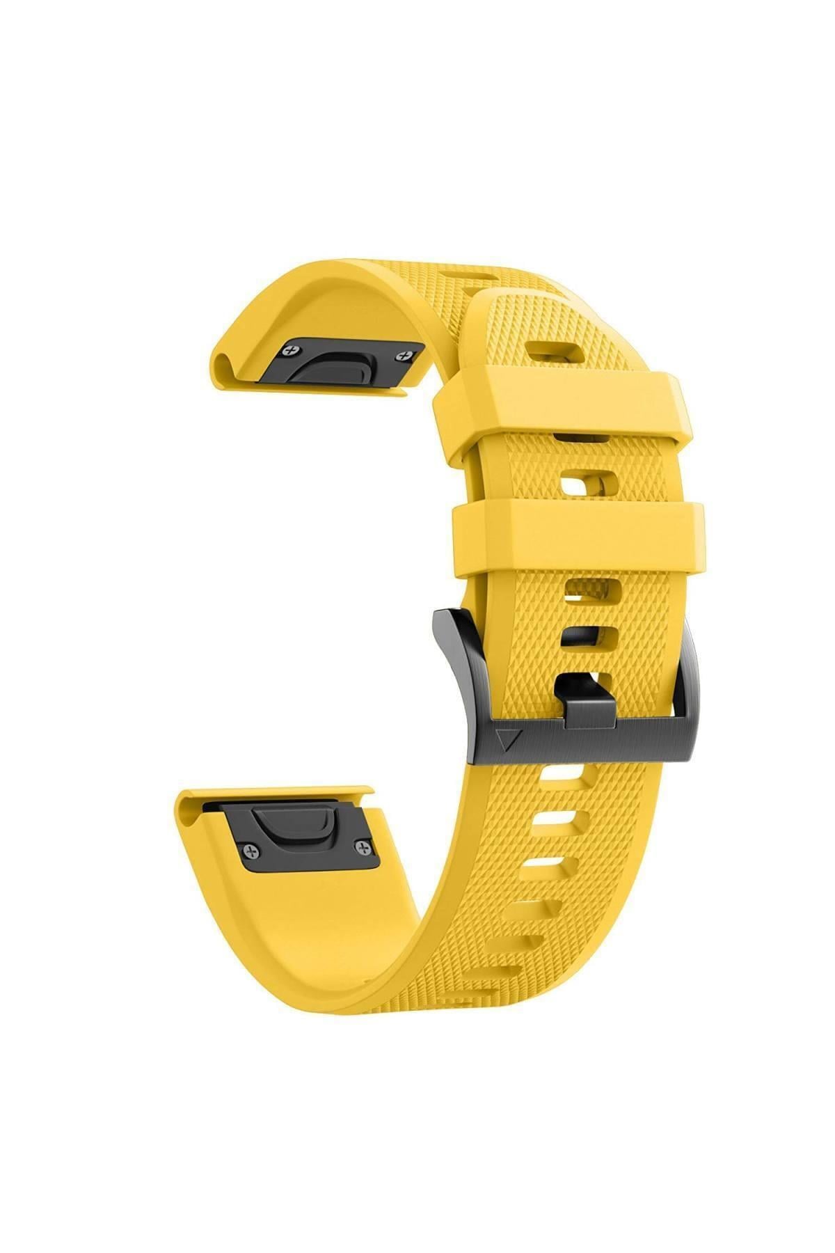 Garmin Tactix Charlie Için Quick Fit Özellikli Silikon Kordon Gri