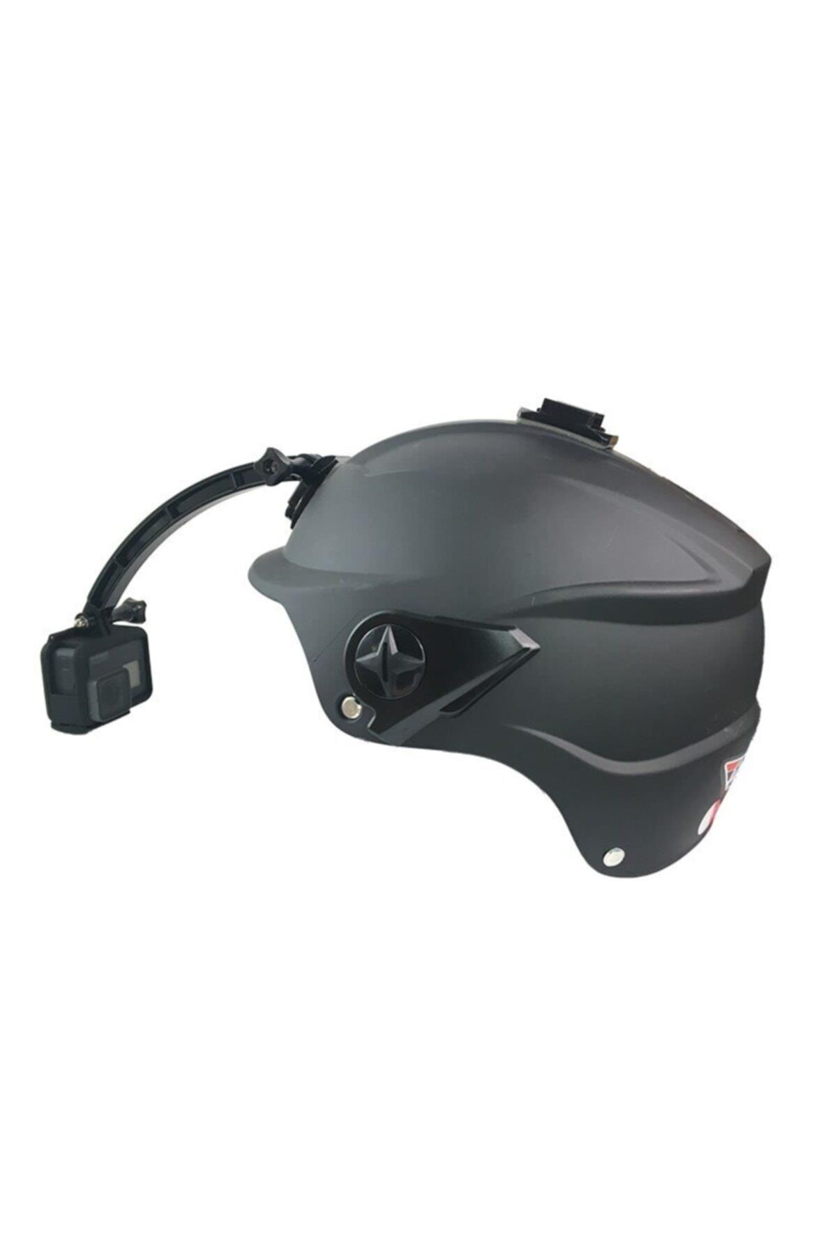 Gopro Hero 9-8-7-6-5-4-3-3 -2 Session Ve Sjcam Için Kask Bağlantı Aparatı Ayarlanabilir Tutucu