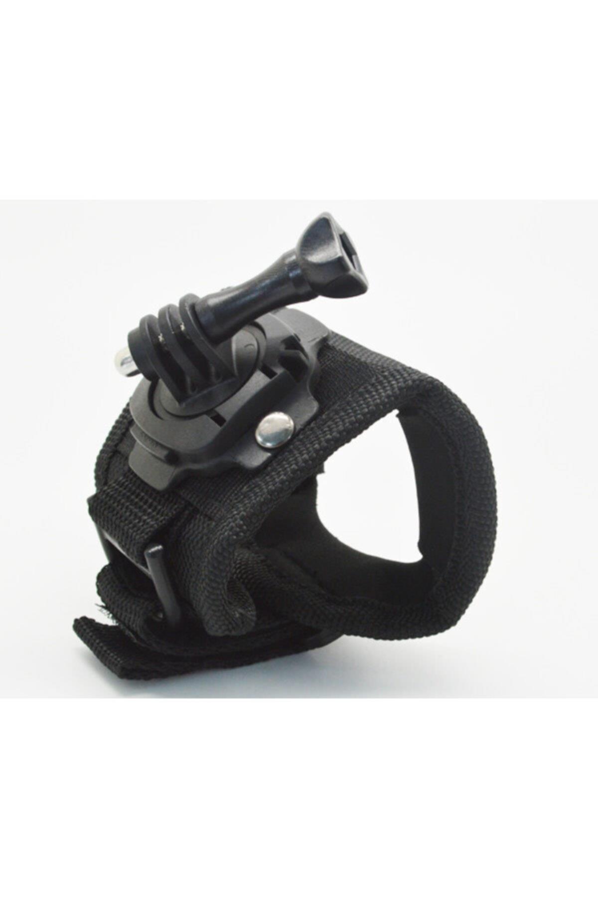 Gopro Kamera Aksesuarları 9-8-7-6-5-4-3 Ve 3 Için 360 Derece Döner Başlıklı Bilek Kayışı Palm Strap