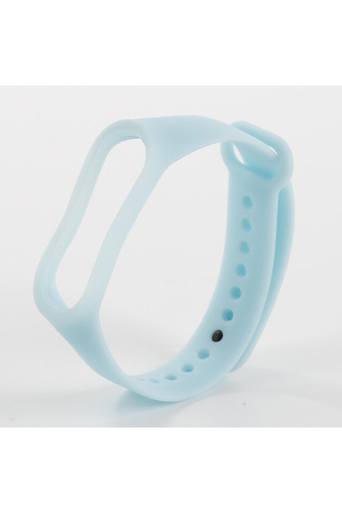 Mavi Mi Band 3 Için Fosforlu Silikon Kordon