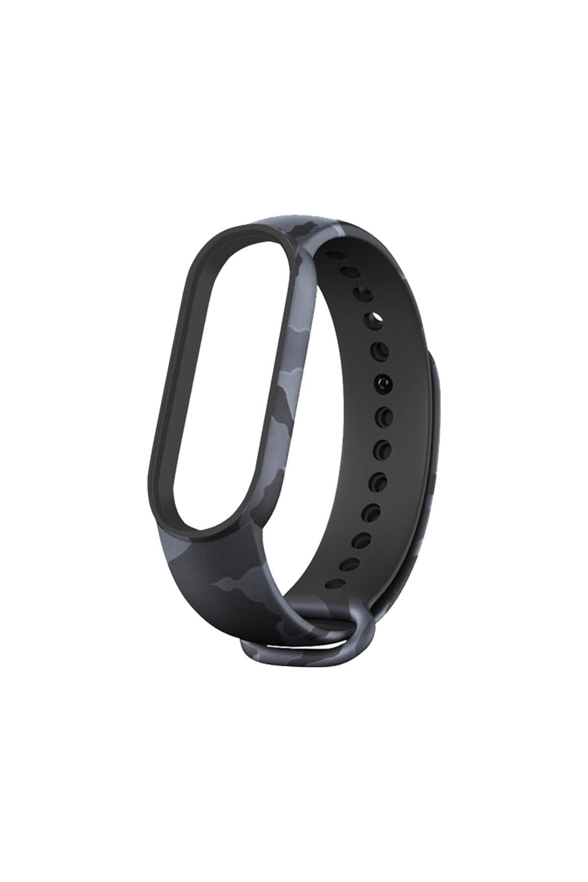 Mi Band 5-6 Gri Kamuflaj Kordon