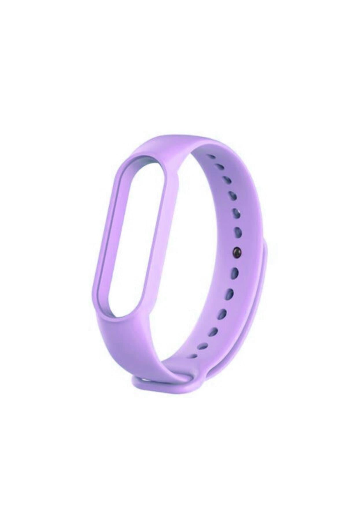 Mi Band 5-6 Için Silikon Kordon Lila