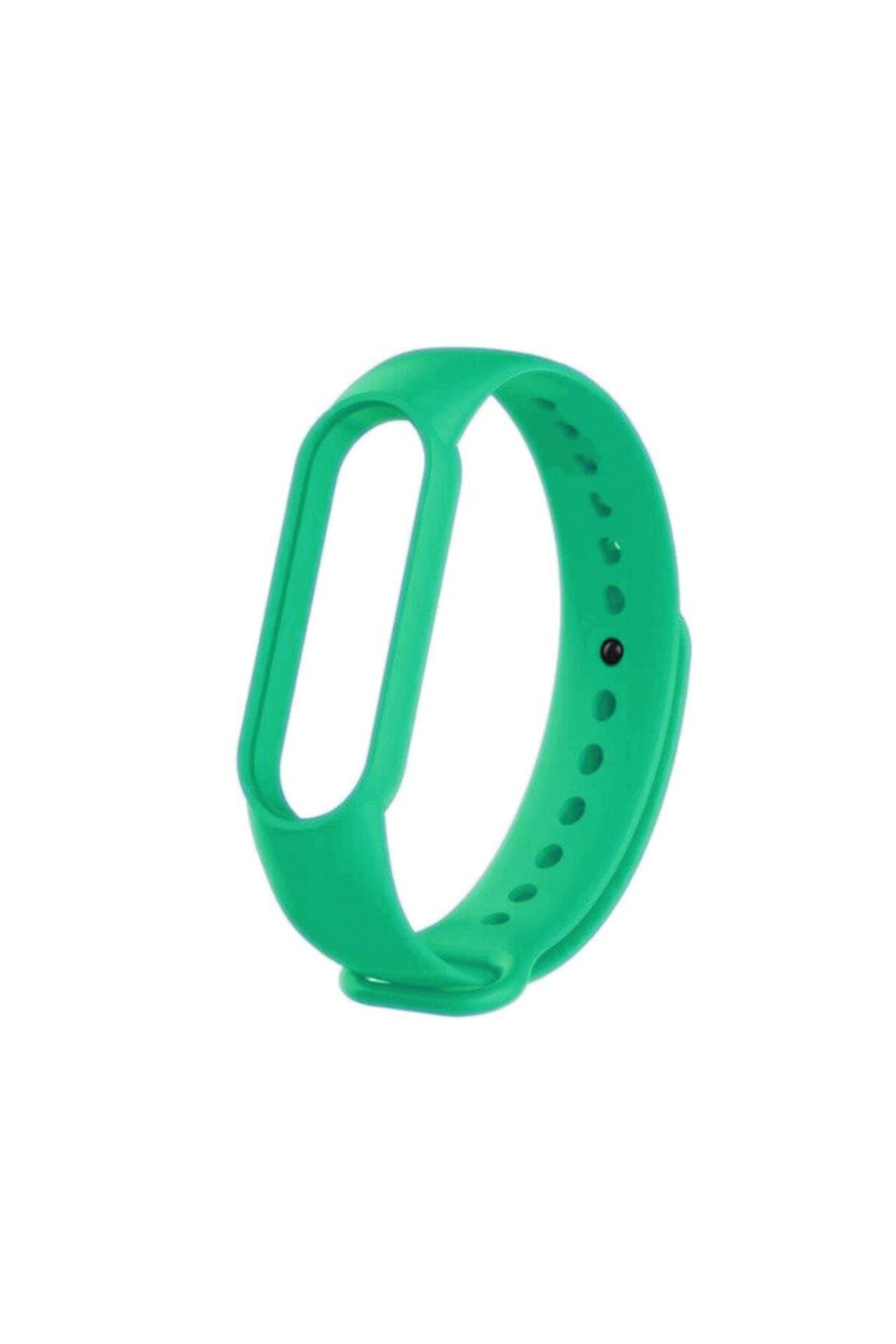 Mi Band 5-6 Için Silikon Kordon Marine Green