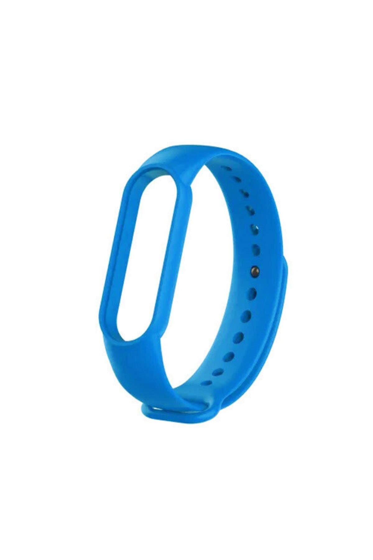 Mi Band 5-6 Için Silikon Kordon Mavi