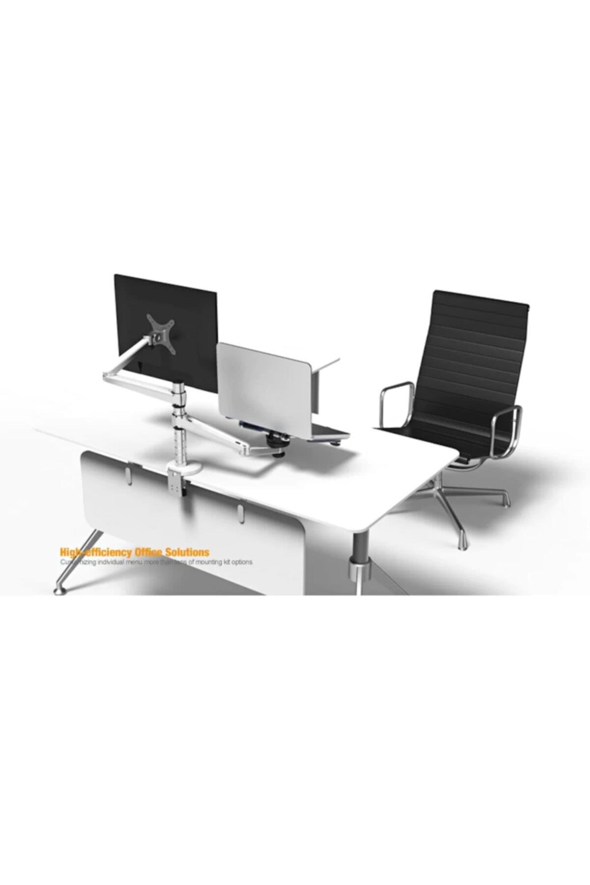 Monitör - Laptop Ikili Taşıyıcı Stand Tutucu