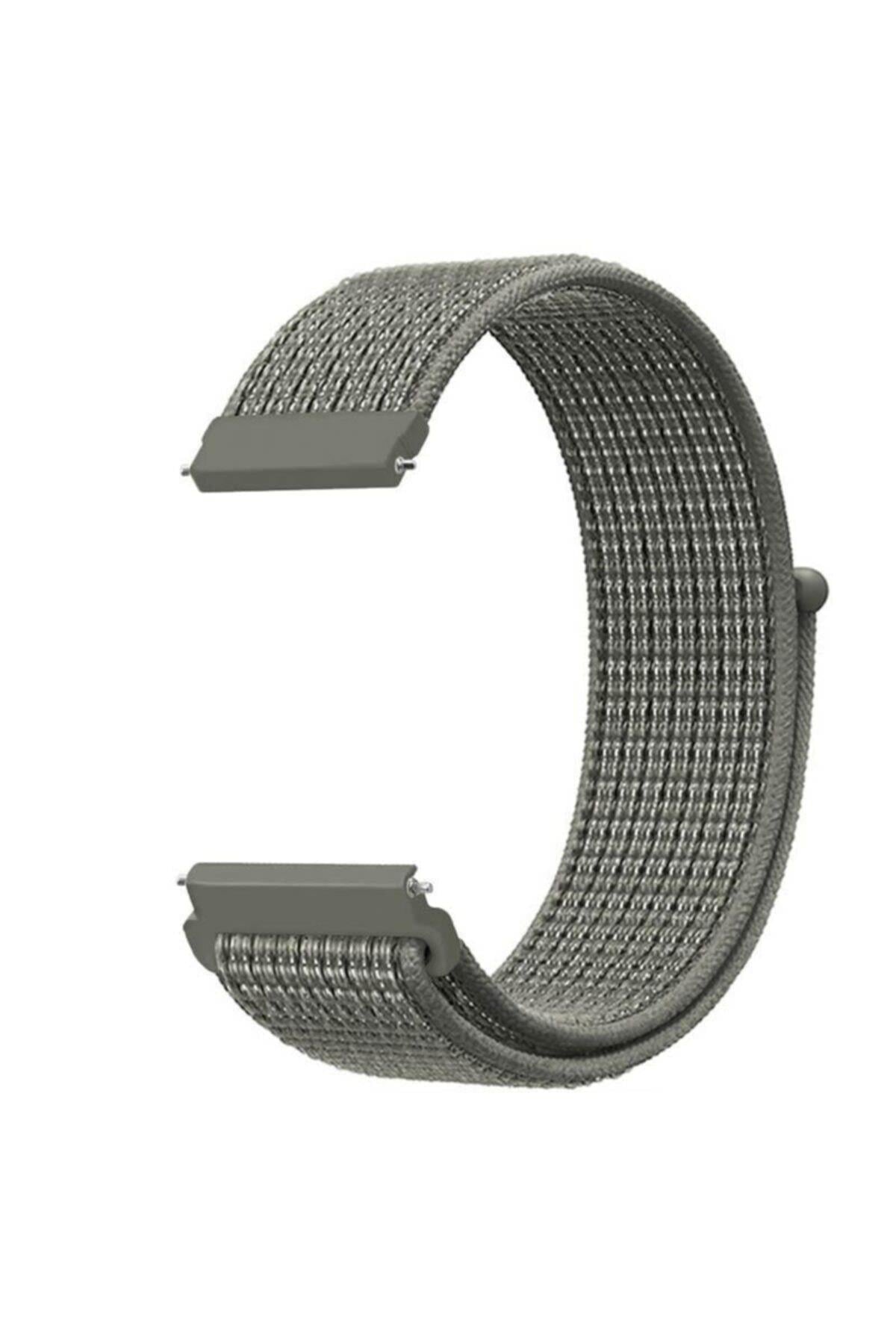 Samsung Galaxy Watch 3 41 Mm(Sm-r850) Için Dokuma Kordon Spruce Fog
