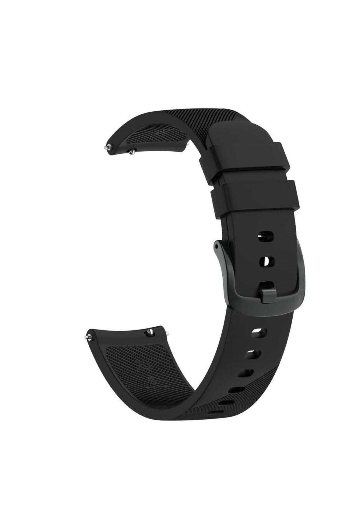 Samsung Galaxy Watch 4 Classic 46 Mm R890 Için Silikon Kordon Gri